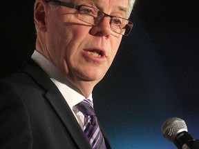 Premier Greg Selinger deliver his State of the Province address at the RBC Convention Centre in Winnipeg on Thursday. (Chris Procaylo/Winnipeg Sun)