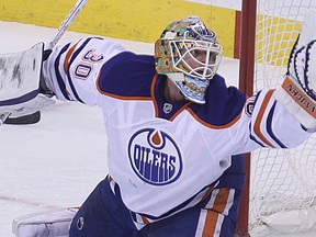 Ben Scrivens says the OIlers were close to the game they expect of themselves on Wednesday. (Kevin King, QMI Agency)