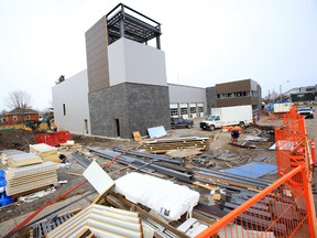 Progress on construction of the new fire hall is seen here Thursday, Dec. 4. 
Jerome Lessard/The Intelligencer