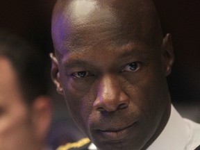 Devon Clunis, Chief of the Winnipeg Police Service, during a meeting of the Police Board, at City Hall, in Winnipeg.   Friday, December 5, 2014.  Chris Procaylo/Winnipeg Sun/QMI Agency