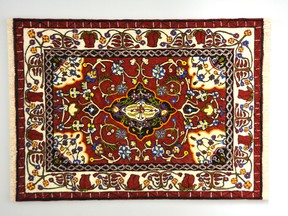 Persian Rug, oil on board, 2010. Artist Mathieu Lefebvre​ was tragically killed while riding his bike on October 18, 2011.