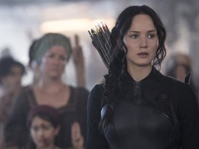 Jennifer Lawrence in "The Hunger Games: Mockingjay - Part I." (SCREENSHOT)