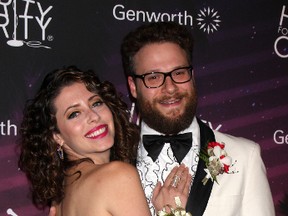 Seth Rogen and wife Lauren Miller (WENN.COM)