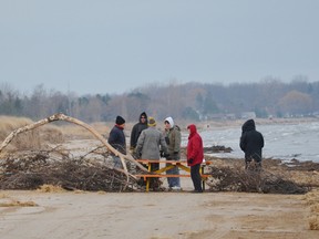 Barricades being built