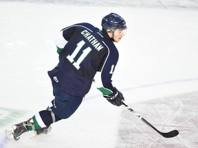 Plymouth Whalers owner Peter Karmanos would like to see Chatham on the front as well as the back of Connor Chatham's jersey. (AARON BELL/OHL Images)