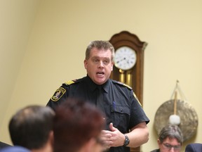 Fire Chief  Mark MacDonald warned that Foster Ward would be cut off to emergency responders if a train derailment happened along the Canadian Pacific Railway tracks slicing through downtown Belleville.