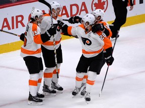 The big-money Philadelphia Flyers will be happy to hear the NHL salary cap is projected to go up next season. (Eric Bolte/USA TODAY Sports)