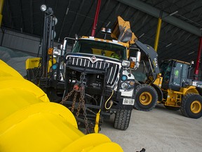 City workers test the snow equipment Tuesday, Dec. 9. (Dani-elle Dube/Ottawa Sun)