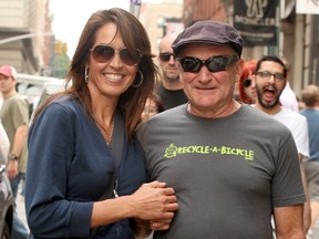 Robin Williams and wife Susan Schneider. (WENN.COM)