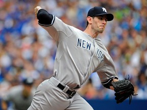 Yankees pitcher Brandon McCarthy was 7-5 with a 2.89 ERA in 14 starts last season. 2014. (USA Today Sports)