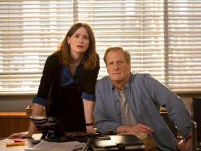 Emily Mortimer and Jeff Daniels in "The Newsroom."
