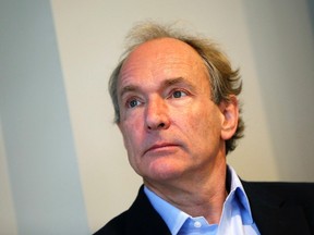 World Wide Web founder Tim Berners-Lee attends a news conference in London Dec. 11, 2014. REUTERS/Stefan Wermuth