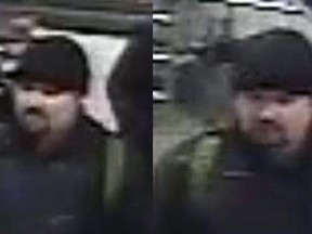 Ottawa Police are seeking this man in connection with a vicious, bloody hammer attack on another man Tuesday along Somerset St. West. (OTTAWA POLICE submitted images)