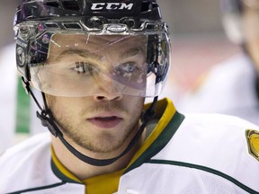 London Knights forward Max Domi during a game against the Kitchener Rangers on October 3, 2014. (DEREK RUTTAN/The London Free Press/QMI AGENCY​)