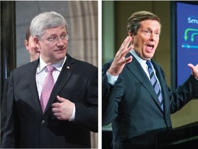 Stephen Harper and John Tory.