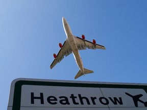 An aircraft takes off from Heathrow airport in west London September 2, 2014.REUTERS/Andrew Winning