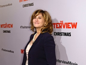 Sony Pictures Entertainment Co-Chairman Amy Pascal poses during the premiere of "The Interview" in Los Angeles, California December 11, 2014.  REUTERS/Kevork Djansezian
