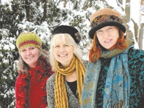 From left, Jude Vadala, Tannis Slimmon and Katherine Wheatley comprise Boreal.