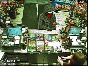 Selkirk RCMP say an armed man robbed a Co-op gas bar on that city's Main Street of an undisclosed amount of cash. The Safeway gas bar, also located on Selkirk's Main Street, was subsequently robbed by an armed man about an hour later.