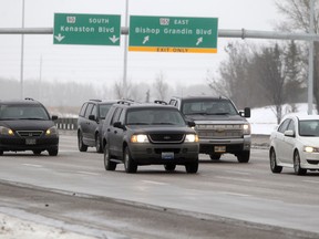 Traffic in the vicinity of Kenaston and Bishop Grandin boulevards Friday, Dec. 12, 2014.