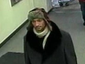 A lone male entered the Tillsonburg CIBC bank Friday shortly after 5:30 p.m. and approached the female teller. The male threatened the teller, indicating he had a weapon. He stole a quantity of cash and fled the area on foot. (CONTRIBUTED PHOTO)