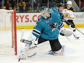 Antti Niemi's numbers have not been as good as backup Alex Stalock's, while his pending UFA status could alter the San Jose net picture. (AFP)