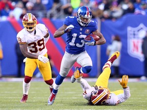 Odell Beckham Jr. scored three TDs for the Giants on Sunday. (USA TODAY SPORTS)