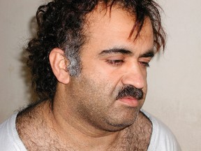 Khalid Sheikh Mohammed is shown in this file photograph during his arrest on March 1, 2003.

REUTERS/Courtesy U.S.News & World Report/Files