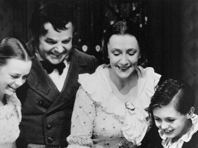 A Christmas Carol 1938 with the Lockharts June (L), Gene,  Kathleen and Terry Kilburn (Photo provided by June Lockhart).