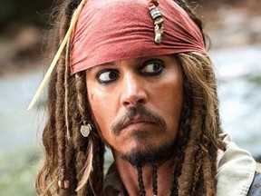 Johnny Depp as Jack Sparrow in Pirates of the Caribbean.

(Courtesy)