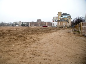 One building remains on the former site of the South Street Hospital in London. (DEREK RUTTAN, The London Free Press)