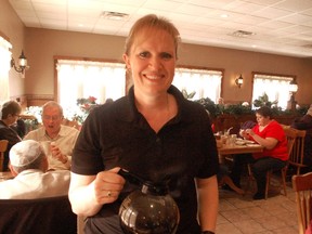 Miriam Kuepfer is the longest serving waitress at the Schmidtsville Restaurant.