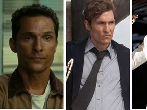 (L to R): Matthew McConaughey in Interstellar, True Detective, and winning his Oscar. 

(REUTERS)