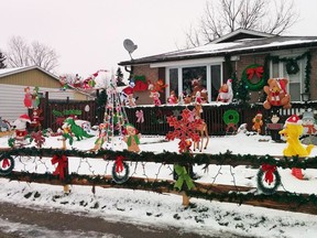 Quinte West OPP are looking for who stole about $600 worth of outdoor Christmas decorations from Leonard Asselstine's Reid Street yard in Trenton sometime after 11 p.m. last Friday, Dec. 12. - FACEBOOK PHOTO