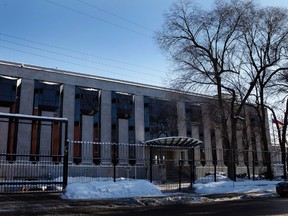 The Embassy of the Russian Federation in Ottawa is pictured Friday, January 20, 2012.  (DARREN BROWN/QMI AGENCY)