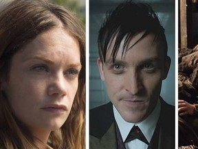 (L to R): Ruth Wilson in The Affair, Robin Lord Taylor in Gotham, and Maisie Williams in Game of Thrones. 

(Courtesy)