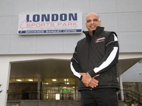 Rick Rahim is the facility operations manager of the newly renovated London Sports Park, formerly Brookside Arena, in London. (DEREK RUTTAN, The London Free Press)