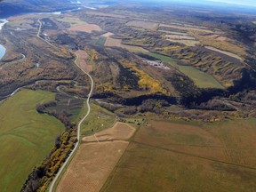 The proposed area of the Site C Hydro dam in the Peace River Regional District. (Don Hoffman Photo)