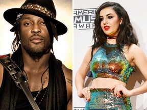 (L-R) D'Angelo and Charli XCX. (Handout/Reuters)