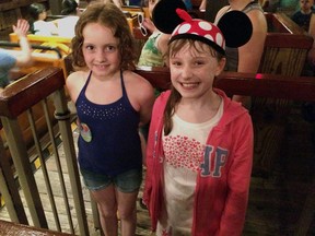 Olivia Reimer, now 9, became fast friends with a girl named Beth, now 10, while standing in line waiting for a ride at Disney World last March.