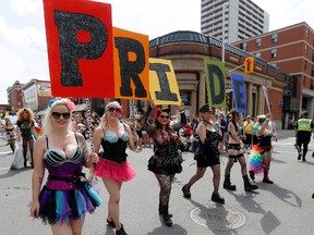 Revellers participate in Ottawa's Capital Pride parade. (Ottawa Sun files)