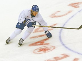 Carter Ashton will return to the Leafs when his 20-game suspension ends. (DAVE THOMAS/Toronto Sun)