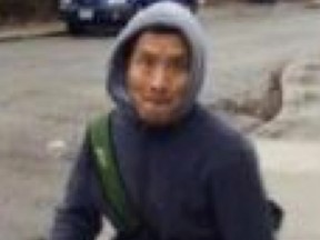 This man is suspected of exposing himself on a Parkdale street corner and engaging in vulgar conversations with women passing by. (Toronto Police handout)