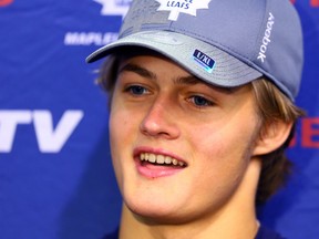 Top Leafs pick William Nylander during training camp at the Mastercard Centre in Toronto on September 19, 2014. (Dave Abel/Toronto Sun/QMI Agency)