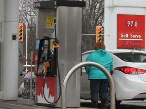 Other areas of Canada saw gas prices dip below a $1 a litre last month, and now Niagara is starting to see those prices at the pumps.Thursday December 18, 2014. Mike DiBattista/QMI Agency