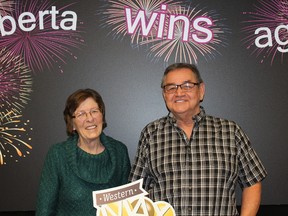 Bill and Veda Nielsen won a $1-million in the WESTERN MAX lotto. Photo supplied