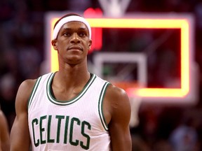 The Boston Celtics traded Rajon Rondo to the Dallas Mavericks earlier this week, meaning the Raptors won't face the point guard nearly as often. (GETTY IMAGES)