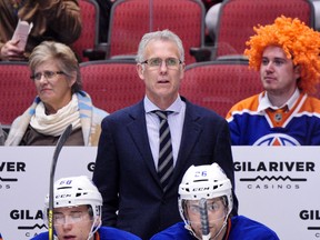 Craig MacTavish has assumed a spot behind the Oilers bench until he transitions the coaching duties to Todd Nelson. (USA TODAY SPORTS)