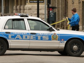 A file photo shows a police cadet car.