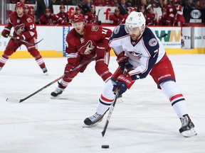 Columbus Blue Jackets winger Nick Foligno is going to be a very rich man — either the jackets will convince the pending free agent to stay in Ohio, or he will sign a megabucks deal with another team in the summer. Christian Petersen/Getty Images/AFP